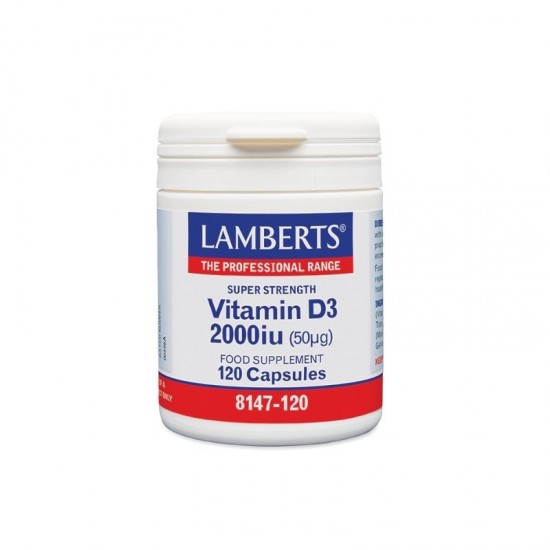Lamberts Vitamin D3 2000IU (50μg) 120 Caps