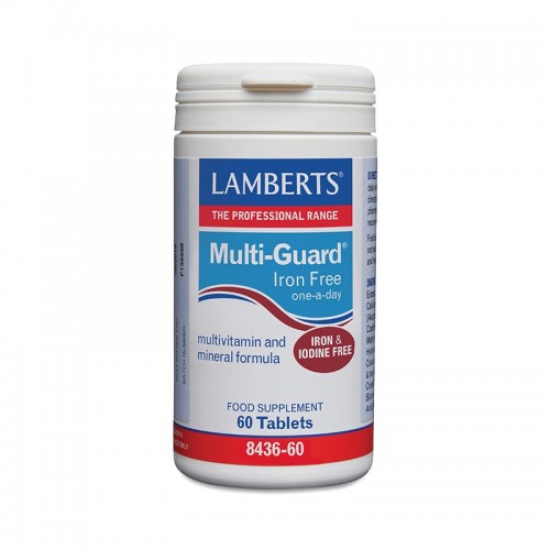 Lamberts Multi-Guard Iron & Iodine Free, Πολυβιταμίνη 60 Tabs Lamberts Multi-Guard Iron & Iodine Free, Πολυβιταμίνη 60 Tabs