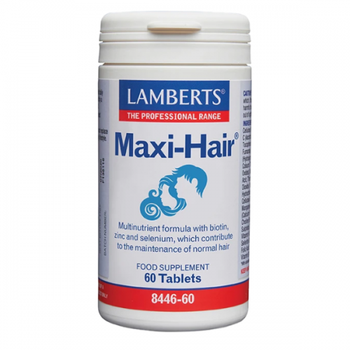 Lamberts Maxi-Hair, Πολυβιταμίνη με Μικροθρεπτικά Συστατικά για Υγιή Μαλλιά 60 Tabs