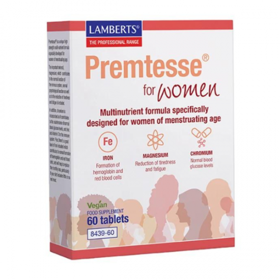 Lamberts Premtesse For Women Συμπλήρωμα Διατροφής για Ανισορροπία Γυναικείων Ορμονών 60tabs