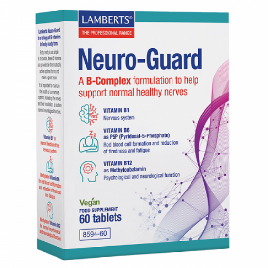 Lamberts Neuro-Guard Συμπλήρωμα Διατροφής Για Την Υποστήριξη Του Νευρικού Συστήματος, 60 Ταμπλέτες