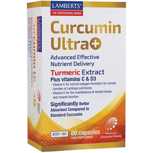 Lamberts Curcumin Ultra+, Εκχύλισμα Κουρκουμά 60 Tabs