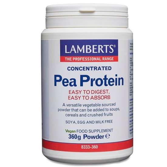 Lamberts Pea Protein, Πρωτεΐνη από Μπιζέλια 350gr Lamberts Pea Protein, Πρωτεΐνη από Μπιζέλια 350gr