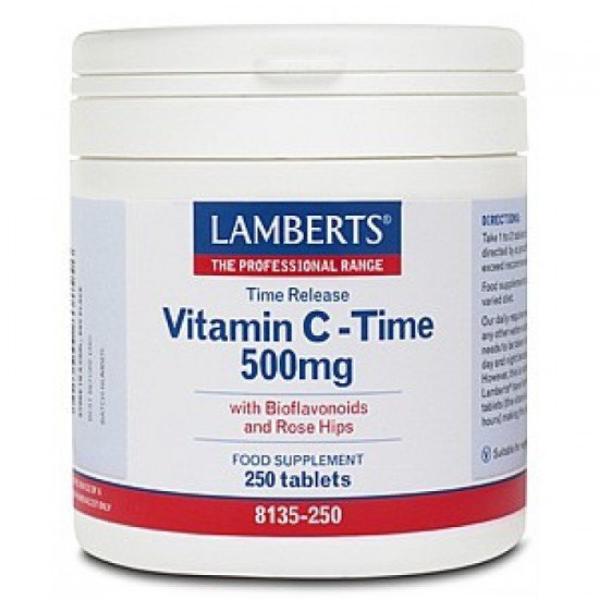 Lamberts Vitamin C-Time Release 500mg, 250 Tabs Lamberts Vitamin C-Time Release 500mg, 250 Tabs