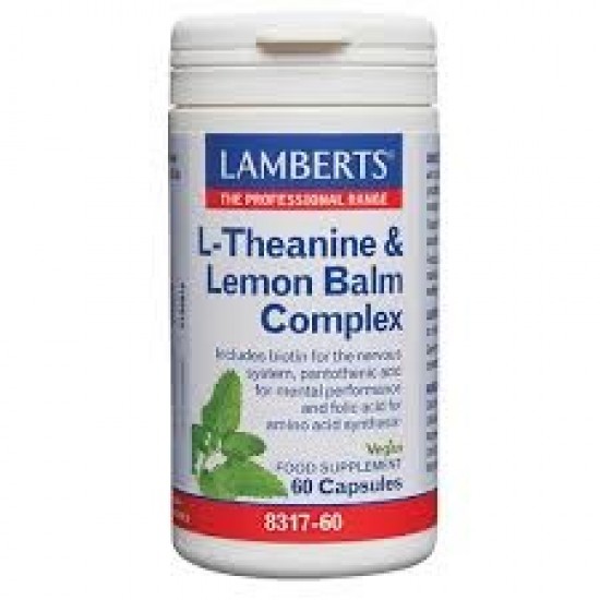 Lamberts L-Theanine & Lemon Balm, για Άγχος & Στρες, 60 Ταμπλέτες