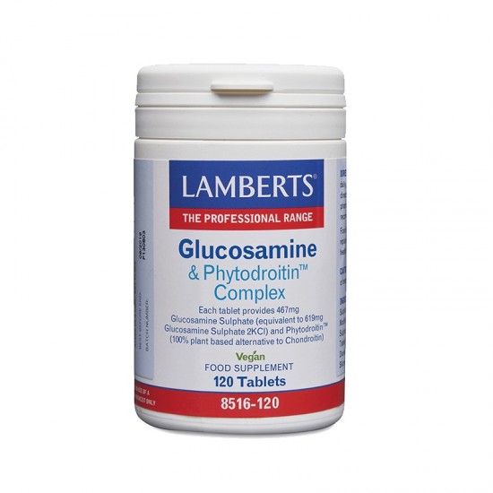 Lamberts Vegan Glucosamine & Phytodroitin Complex, Υγεία Αρθρώσεων 120tabs