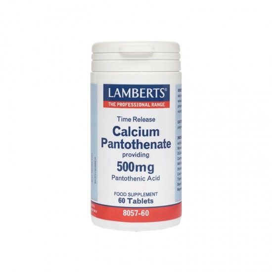 Lamberts Calcium Pantothenate 500mg, Βιταμίνη Β5 60 Tabs Lamberts Calcium Pantothenate 500mg, Βιταμίνη Β5 60 Tabs