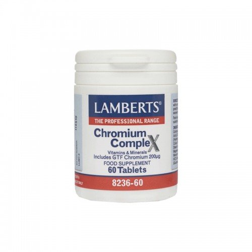 Lamberts Chromium Complex 200μg, Χρώμιο 60 Tabs Lamberts Chromium Complex 200μg, Χρώμιο 60 Tabs