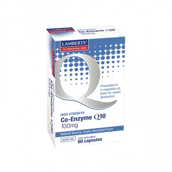 Lamberts Co-Enzyme Q10 100mg, Q10 σε Μορφή Ελαιώδους Εναιωρήματος 60 Caps Lamberts Co-Enzyme Q10 100mg, Q10 σε Μορφή Ελαιώδους Εναιωρήματος 60 Caps