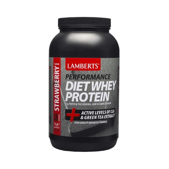 Lamberts Diet Whey Protein, Με Γεύση Φράουλα 1000gr