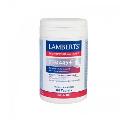 Lamberts Fema 45+, Πολυβιταμίνη Για τις Γυναίκες στην Περίοδο της Εμμηνόπαυσης 180 Tabs
