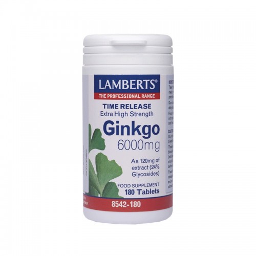 Lamberts Ginkgo 6000mg 180 Tabs Lamberts Ginkgo 6000mg 180 Tabs
