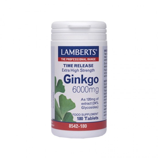 Lamberts Ginkgo 6000mg 180 Tabs