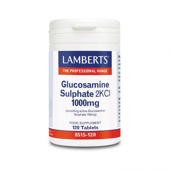 Lamberts  Glucosamine Sulphate 2KCI 1000mg, (Παρέχει Θειϊκή Γλυκοζαμίνη 700mg) 120 Tabs