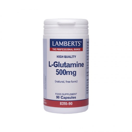 Lamberts L-Glutamine 500mg, Γλουταμίνη Ελεύθερης Μορφής 90 Caps Πηγή Ενέργειας για τον Εγκέφαλο, Βοηθάει Επίσης στην Επούλωση των Πεπτικών Ελκών Lamberts L-Glutamine 500mg, Γλουταμίνη Ελεύθερης Μορφής 90 Caps Πηγή Ενέργειας για τον Εγκέφαλο, Βοηθάει Επίσης στην Επούλωση των Πεπτικών Ελκών