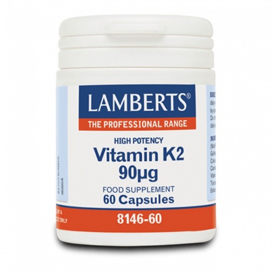 Lamberts Vitamin K2 90μg, Βιταμίνη Κ2 (ως μενακινόνη/ΜΚ-7) 60tabs Lamberts Vitamin K2 90μg, Βιταμίνη Κ2 (ως μενακινόνη/ΜΚ-7) 60tabs