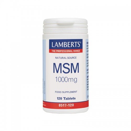 Lamberts MSM 1000mg, Μεθυλοσουλφμεθάνη 120 Tabs