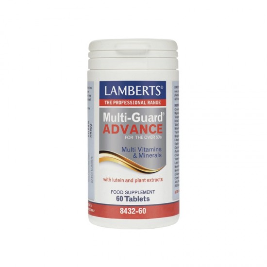 Lamberts Multi-Guard Advance, Πολυβιταμίνη Με Λουτεΐνη και Εκχυλίσματα Βοτάνων 60 Tabs