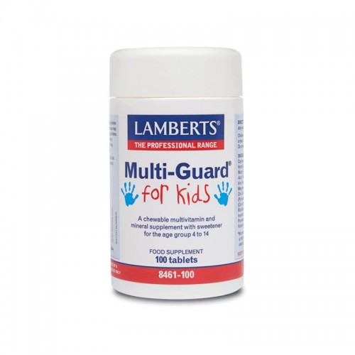 Lamberts Multi-Guard For Kids, Πολυβιταμίνη Για Παιδιά Ηλικίας 4-14 Ετών 100 Tabs Lamberts Multi-Guard For Kids, Πολυβιταμίνη Για Παιδιά Ηλικίας 4-14 Ετών 100 Tabs