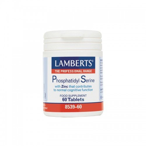 Lamberts Phosphatidyl Serine 100mg, Φωσφατιδυλοσερίνη με Προσθήκη Ψευδαργύρου 60 Tabs Lamberts Phosphatidyl Serine 100mg, Φωσφατιδυλοσερίνη με Προσθήκη Ψευδαργύρου 60 Tabs