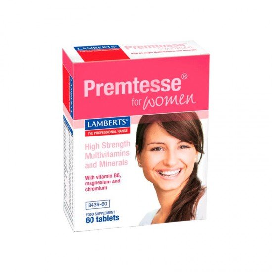 Lamberts Premtesse, Πολυβιταμίνη Για Γυναίκες Αναπαραγωγικής Ηλικίας 60 Tabs