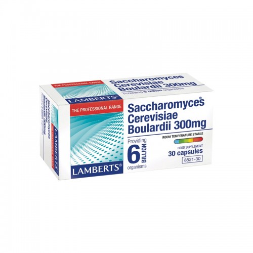 Lamberts Saccharomyces Boulardii 300mg, Πρεβιοτικά 30 Caps Lamberts Saccharomyces Boulardii 300mg, Πρεβιοτικά 30 Caps