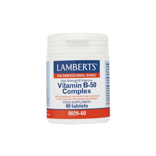 Lamberts Vitamin B-50 Complex, Βιταμινών του Συμπλέγματος Β 60 Tabs