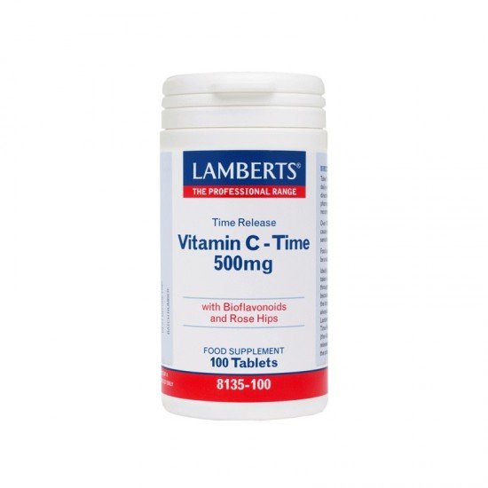 Lamberts Vitamin C– Time Release 500 mg, (με προσθήκη βιοφλαβονοειδών) 100 Tabs Lamberts Vitamin C– Time Release 500 mg, (με προσθήκη βιοφλαβονοειδών) 100 Tabs