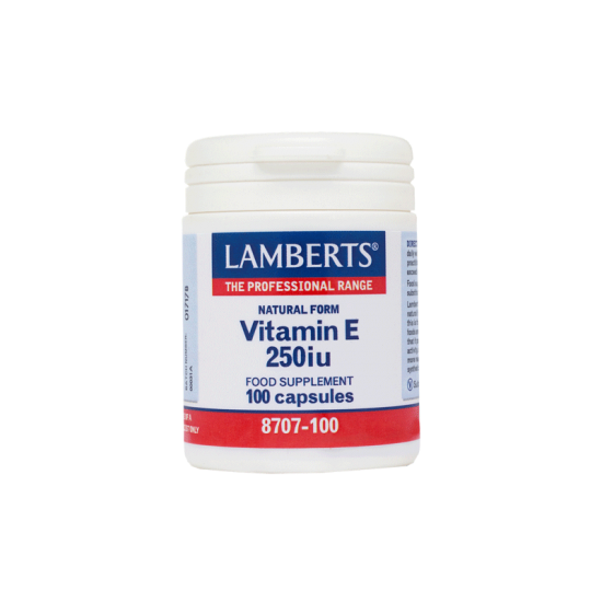 Lamberts Natural Form Vitamin E 250iu, Τοκοφερόλες 100 Caps