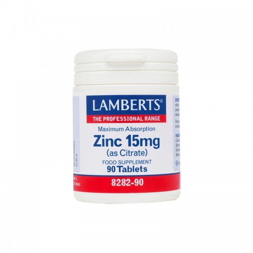 Lamberts Zinc 15mg, Κιτρικός Ψευδάργυρος 90 Tabs Lamberts Zinc 15mg, Κιτρικός Ψευδάργυρος 90 Tabs