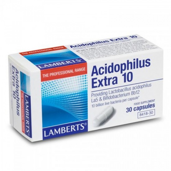 Lamberts Acidophilus Extra 10 Προβιοτικό 30 Capsules