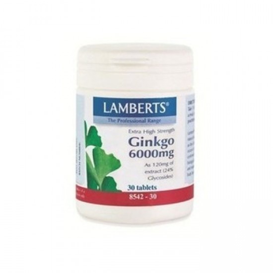 Lamberts Ginkgo Biloba extract 6000mg 30 tabs Lamberts Ginkgo Biloba extract 6000mg 30 tabs