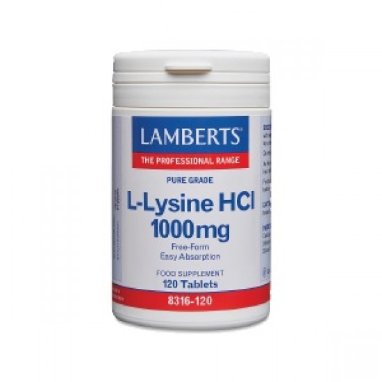 Lamberts L-Lysine HCL 1000mg 120 Tablets