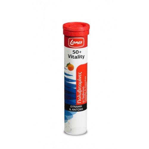 Lanes 50+ Vitality Πολυβιταμίνες 20 Αναβράζοντα Δισκία Lanes 50+ Vitality Πολυβιταμίνες 20 Αναβράζοντα Δισκία