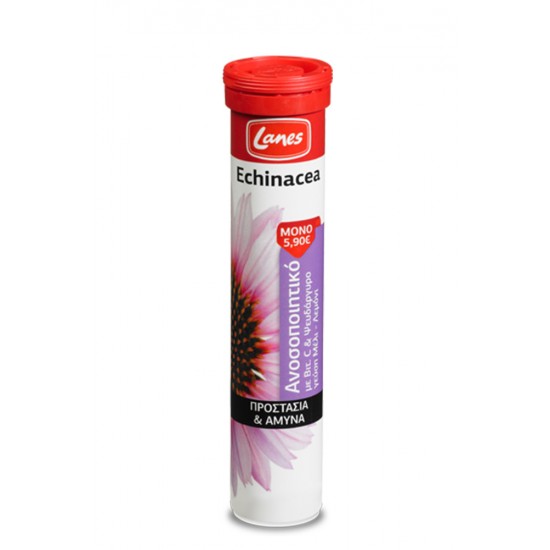 Lanes Echinacea, Vitamin C & Zinc, Φυσική Ενδυνάμωση Ανοσοποιητικού, 20 Αναβράζουσες Ταμπλέτες