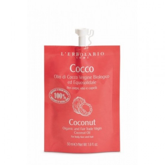 L' Erbolario Coconut Oil Organic & Fair Trade, Οργανικό Έλαιο Καρύδας Σώμα, Πρόσωπο & Μαλλιά 50ml