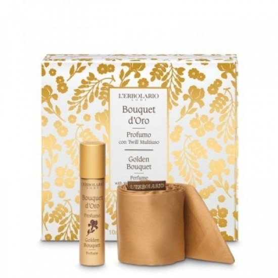 L'Erbolario Golden Bouquet Perfume with Multipurpose Twill Band 10ml