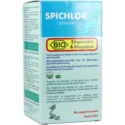 Spichlor Spirulina 340mg & Chlorella 160mg x 240 Δισκία