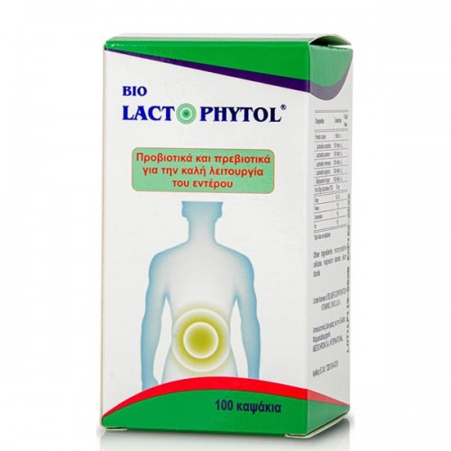 Medichrom Lactophytol Prebiotics & Probiotics 100caps - Για την καλή λειτουργία του εντέρου