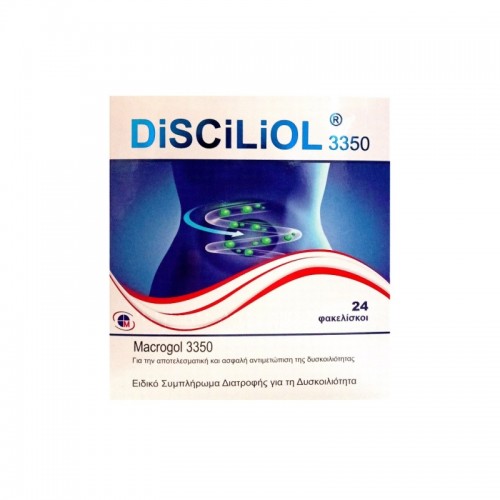Disciliol Συμπλήρωμα Διατροφής Για Την Αντιμετώπιση Της Δυσκοιλιότητας 24 Φακελίσκοι