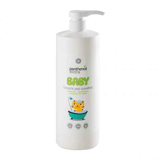Panthenol Extra Baby 2 in 1 Shampoo & Bath Σαμπουάν - Αφρόλουτρο για βρέφη & παιδιά, 1lt 