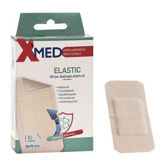 X-Med Elastic Strips Ελαστικό 25mm x 72mm 10 τεμάχια