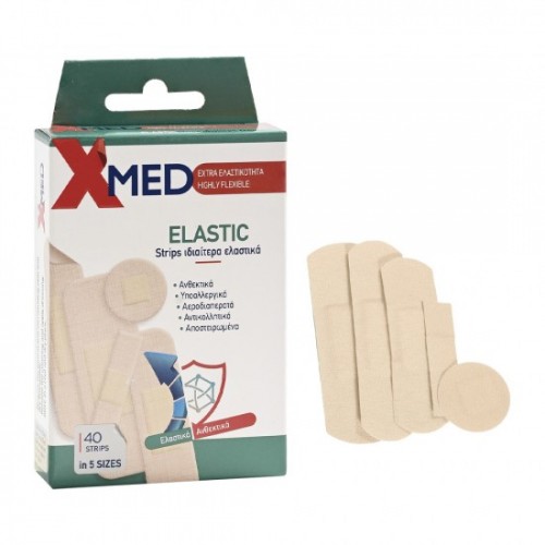 Medisei X-Med Strips Ιδιαίτερα Ελαστικά με 5 μεγέθη 40 Strips Medisei X-Med Strips Ιδιαίτερα Ελαστικά με 5 μεγέθη 40 Strips