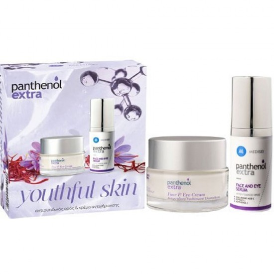 Panthenol Promo  Extra Youthful Skin  με Face & Eye Cream Αντιγηραντική Κρέμα Προσώπου & Ματιών 50ml & Face & Eye Serum Αντιρυτιδικός Όρός Προσώπου & Ματιών 30ml