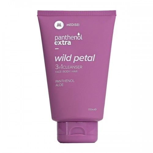 Panthenol Extra Wild Petal 3 in 1 Cleanser Γυναικείο Καθαριστικό για Πρόσωπο & Σώμα & Μαλλια 200ml