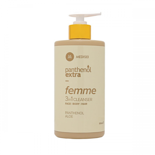 Panthenol Extra Femme 3in1 Cleanser Γυναικείο Καθαριστικό για Πρόσωπο &  Σώμα & Μαλλιά 500ml