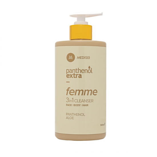 Panthenol Extra Femme 3in1 Cleanser Γυναικείο Καθαριστικό για Πρόσωπο & Σώμα & Μαλλιά 500ml Panthenol Extra Femme 3in1 Cleanser Γυναικείο Καθαριστικό για Πρόσωπο & Σώμα & Μαλλιά 500ml