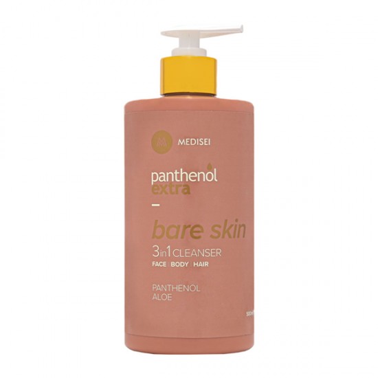 Panthenol Extra Bare Skin 3in1 Cleanser Γυναικείο Καθαριστικό για Πρόσωπο & Σώμα & Μαλλιά 500ml