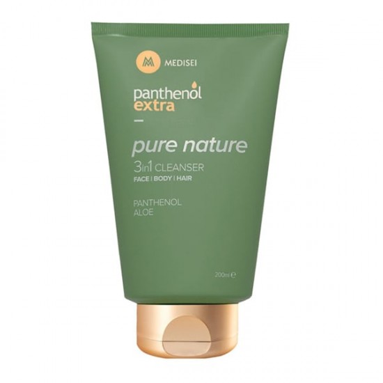 Panthenol Extra Pure Nature 3in1 Cleanser Αφρόλουτρο & Σαμπουάν 200ml