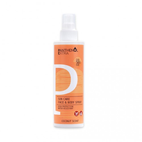 Panthenol Extra Sun Care Face & Body Spray Αντηλιακό Σπρέι SPF50 για Πρόσωπο & Σώμα με Άρωμα Καρύδας 250ml Panthenol Extra Sun Care Face & Body Spray Αντηλιακό Σπρέι SPF50 για Πρόσωπο & Σώμα με Άρωμα Καρύδας 250ml